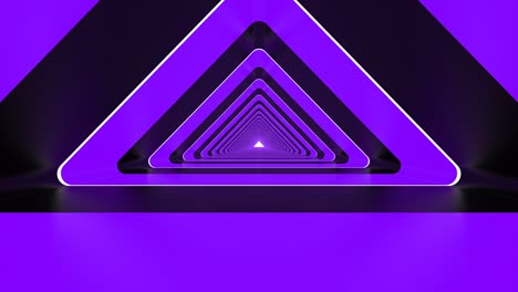 túnel de fondo futurista con bucle triangular