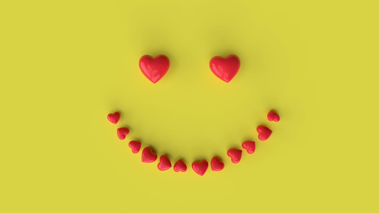 cara sonriente de corazón