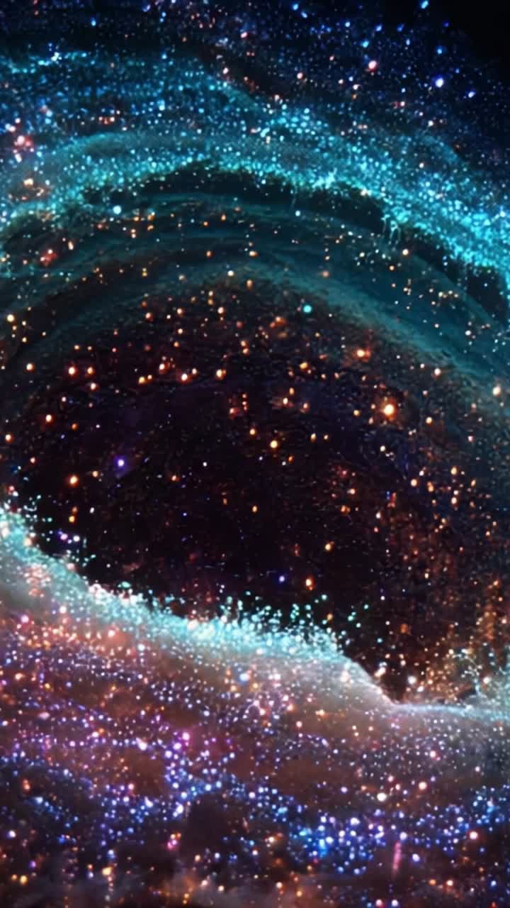 A mesmerizing cosmic swirl of vibrant blues and purples, showcasing a stunning galaxy filled with countless twinkling stars and cosmic dust, creating an ethereal atmosphere of wonder and mystery