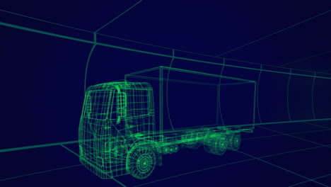 3d technical drawing of car 4k