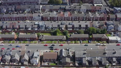 drone shot sweeping across wavertree housing estate 09