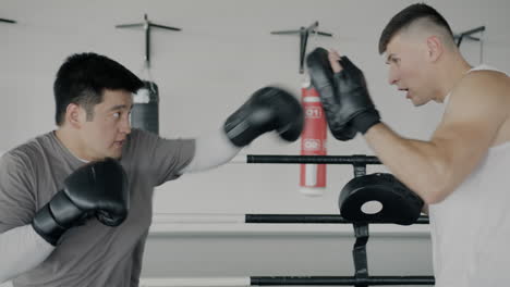 sesión de entrenamiento de boxeo