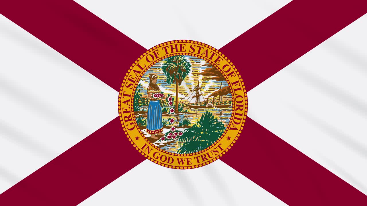 플로리다의 발이 바람에 날아다니며, 배경으로 루프