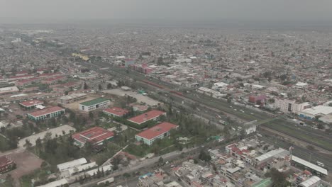 Vista-Aerea-Avenida-Drone-3,-Central-Ecatepec-Ciudad-De-Mexico