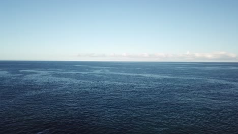 a peaceful tropical bay with clear blue water stretches toward steep cliffs and a palm-lined shoreline. captured from above, the scene highlights natural beauty and coastal tranquility.