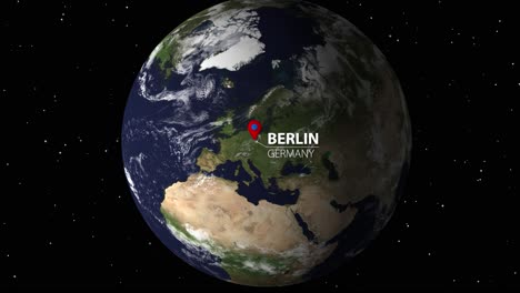 secuencia de zoom espacial centrada en berlín