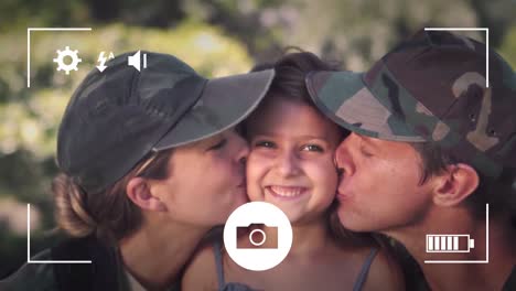 se toma una foto de los padres y el niño
