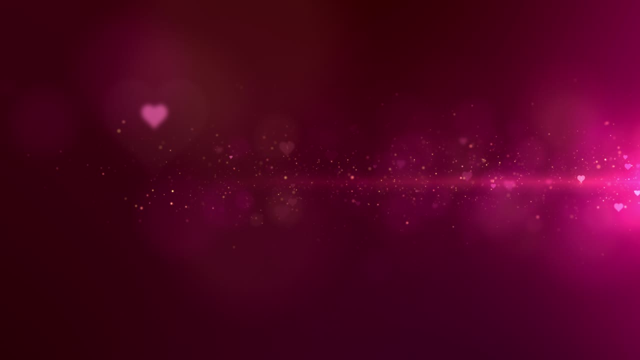 el fondo de las partículas del tema de feliz valentín