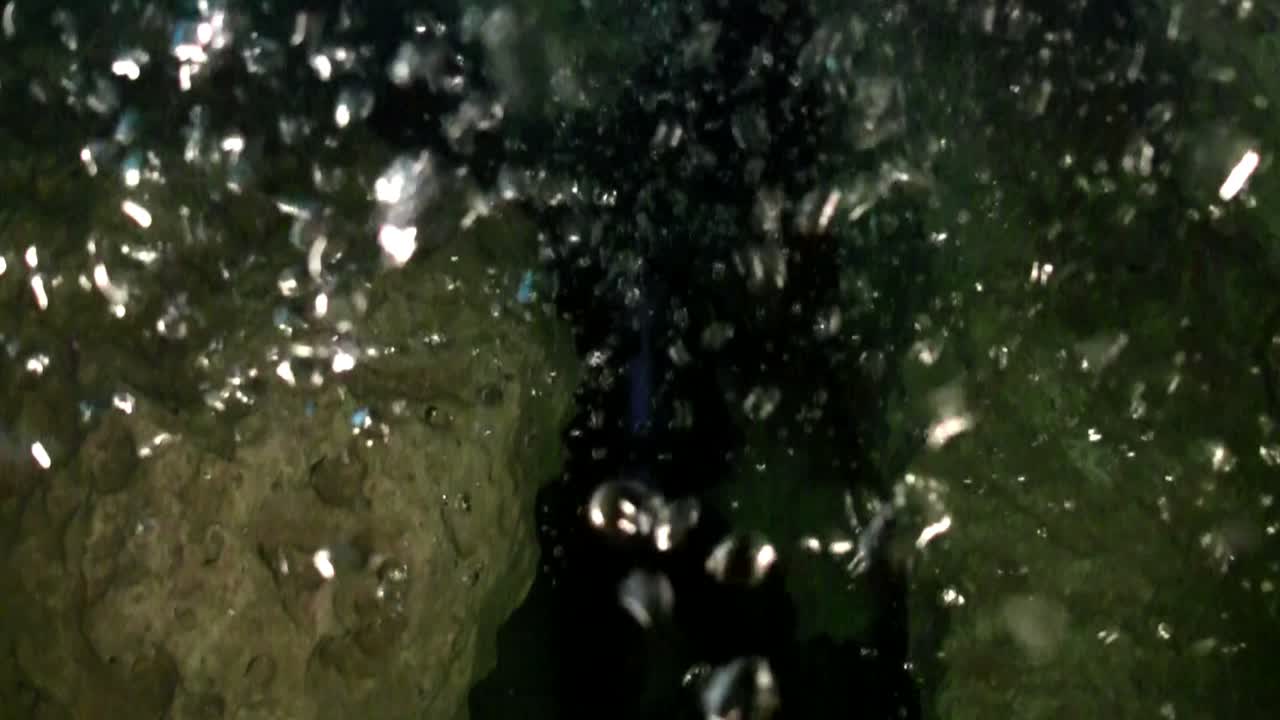 un buzo explora cuevas submarinas en florida 3