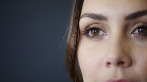 Face,-eyes-and-macro-of-a-woman-with-vision