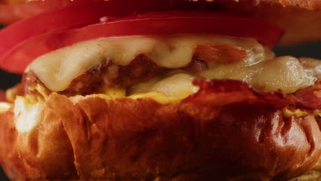 delicious stacked cheeseburger