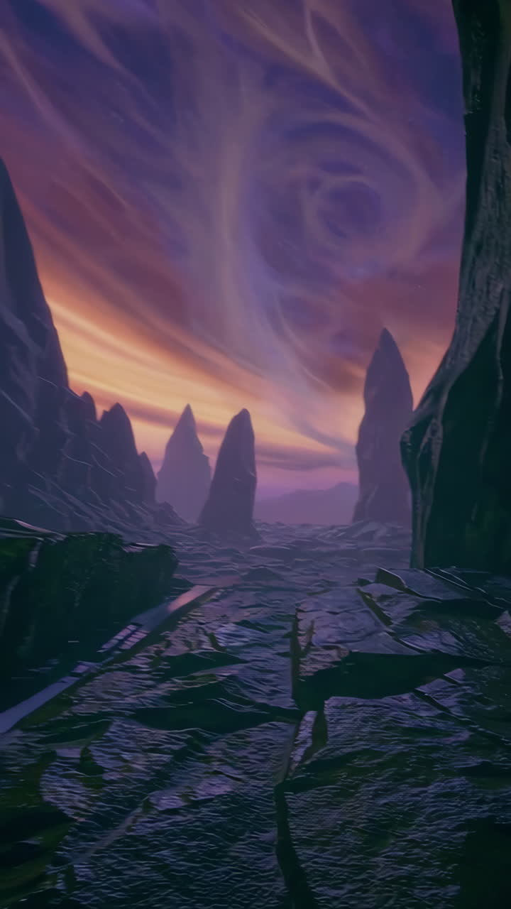 paisaje extraterrestre de fantasía