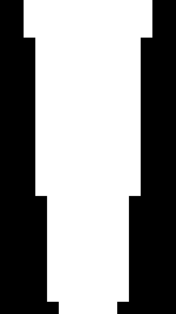 Abstract Geometric Shape Transitioning Between Black and White