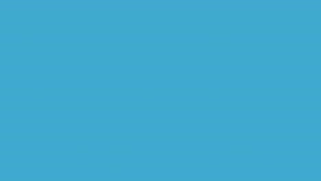animación de texto del día mundial del corazón con símbolo del signo del corazón gráficos de movimiento en fondo azul