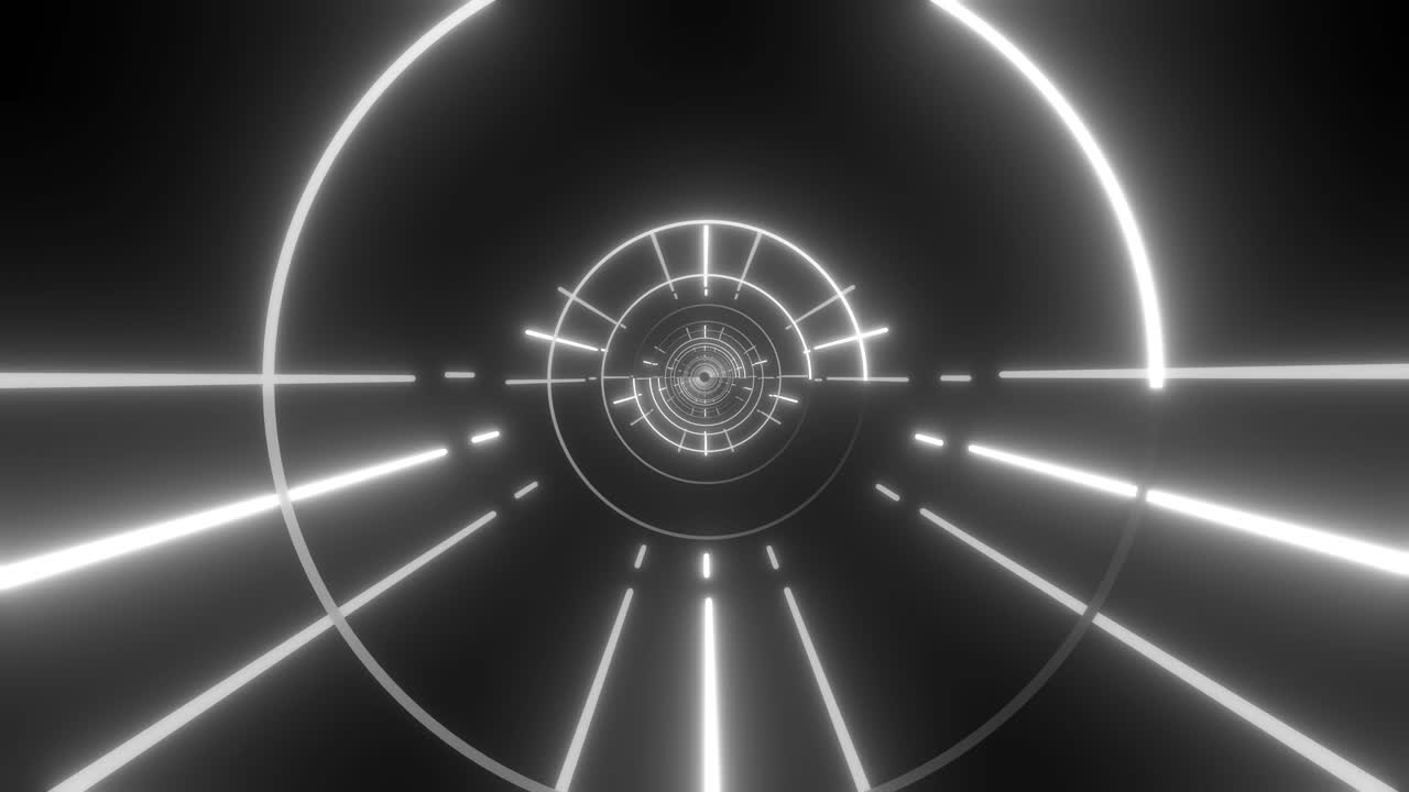 túnel de neón abstracto