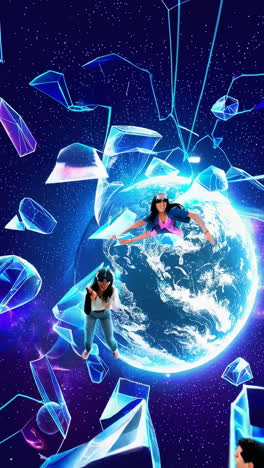 exploring the metaverse: immersive virtual reality in space