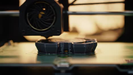 Observe the detailed progress of a 3D printing process, featuring layers being added to create a complex object. This demonstration highlights the innovation in modern manufacturing.