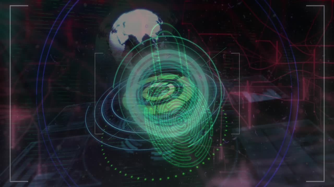 animación de escaneos y procesamiento de datos