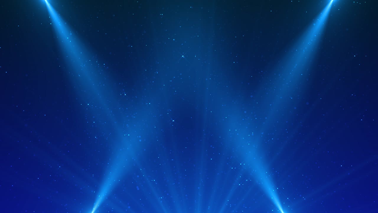 Deep cyber stage waves lights futuristic digital award spotlight art waving lines particles big data