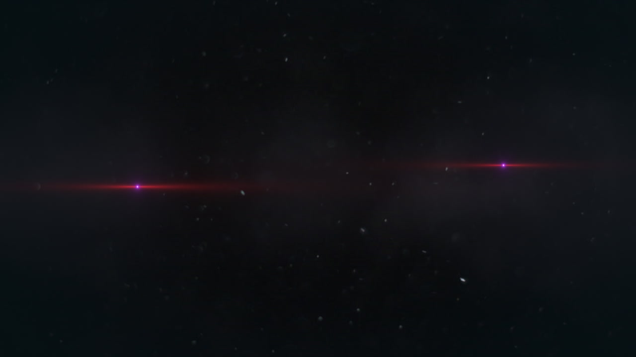 패션 빛과 은하계의 별이 있는 우주 비행의 날