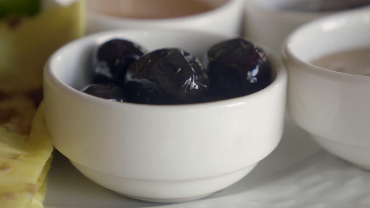 Close-up of a bowl of olives