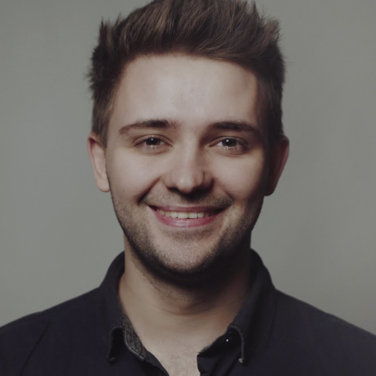 Handsome smiling young man