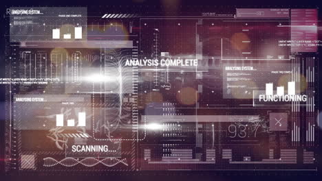 animation of spots over data processing