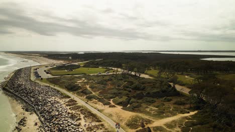 Paisaje-Costero-De-La-Playa-De-Kure-Antena-En-órbita