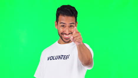 Pointing,-calling-and-volunteering-Asian-man