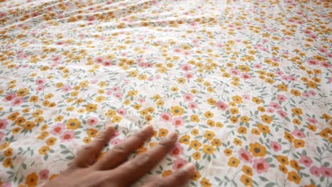 floral bed sheet