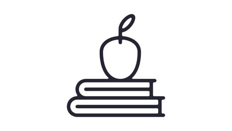 smart learning suite line icon animation with alpha