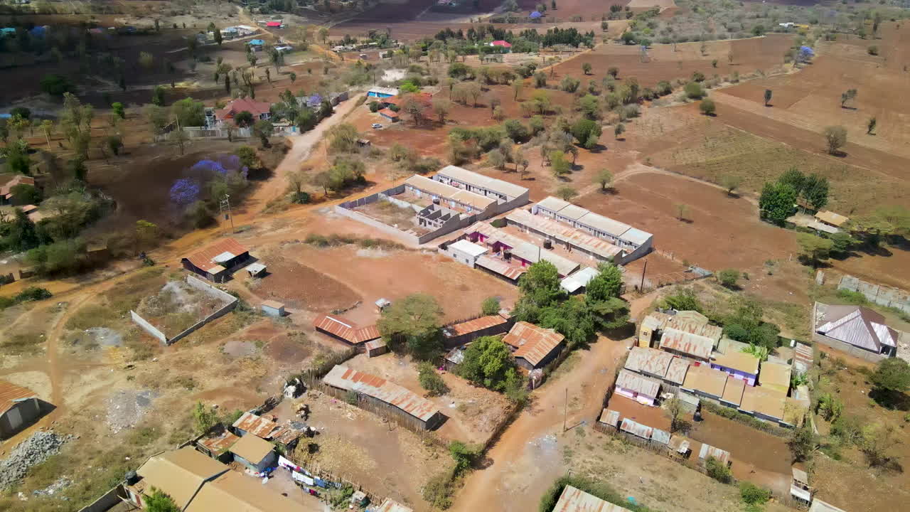 시골 케냐의 작은 정착지 집