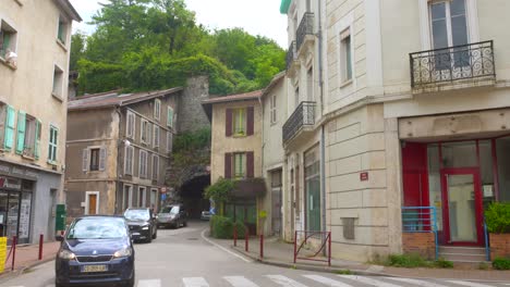 charming street scene in a french town