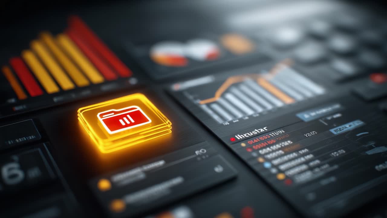 Dynamic Data Visualization Dashboard Featuring Interactive Icons, Graphs, and Analytics Tools for Enhanced User Experience and Engagement