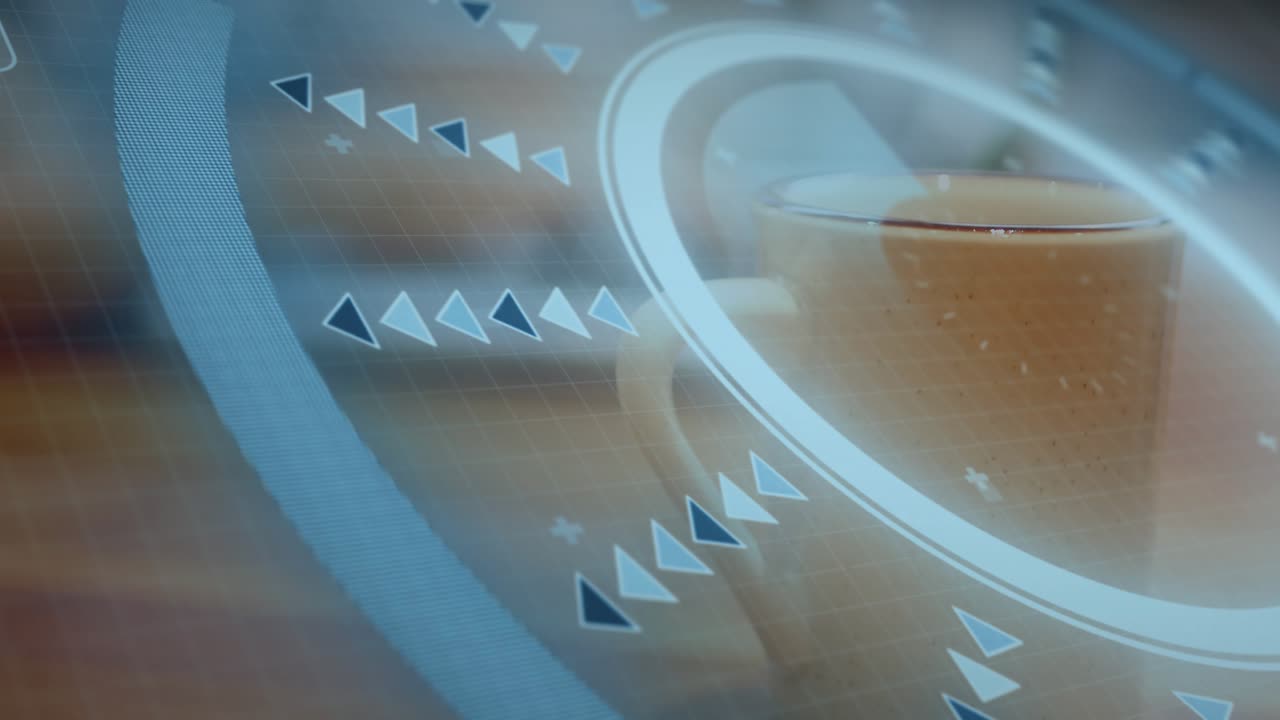 Rotating HUD revealing keyboard, hands reaching and typing to demonstrate remote work workflow