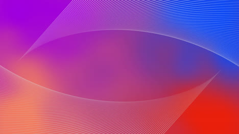 animation of white lines moving on moving colourful background