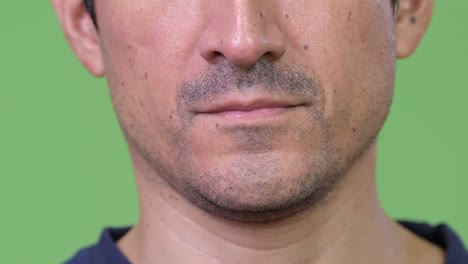 close-up shot of hispanic man smiling