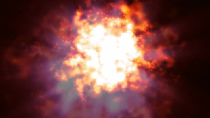 CGI of Abstract burning fire