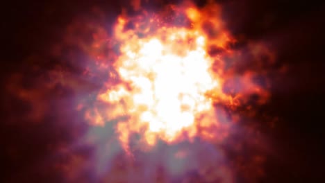 cgi del fuego de combustión abstracta