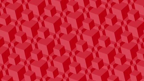 red 3d cubes pattern