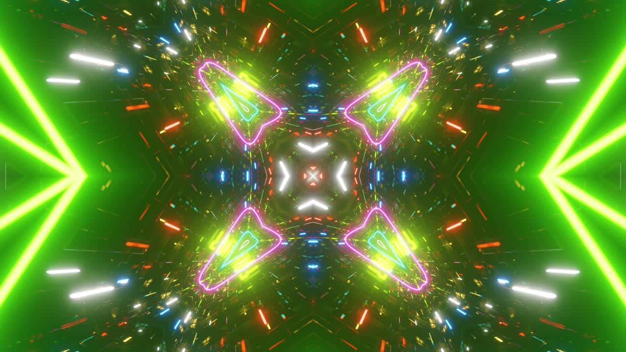 fondo de vídeo de caleidoscopio para vídeo en bucle vertical vj