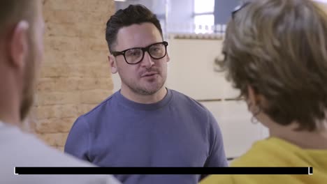 reunión de negocios en una oficina moderna