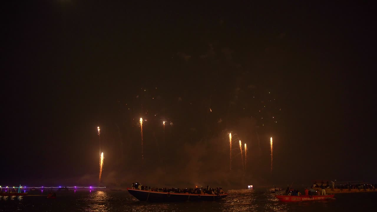Firecrackers show at Varanasi during Dev Diwali