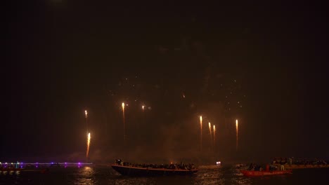 firecrackers show at varanasi during dev diwali