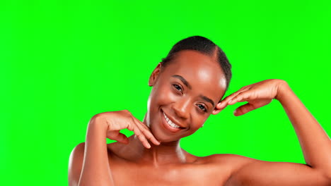face, cosmetics and black woman with beauty