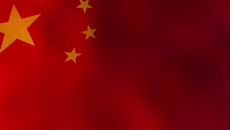 bandera china agitando trabajo 3d