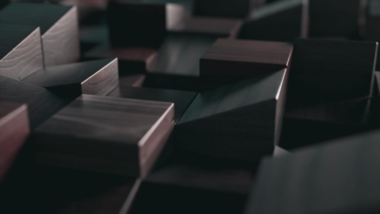 modello astratto di cubi di legno