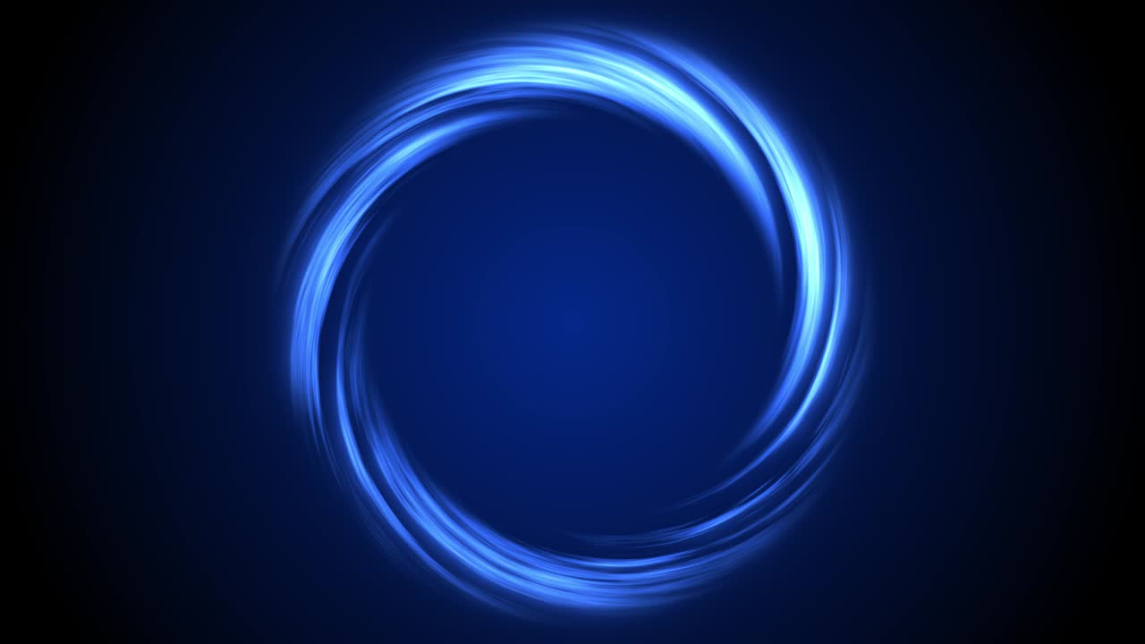 luz azul abstracta círculos brillantes fondo 4k