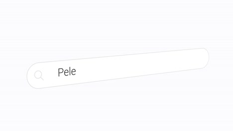 searching pele, famous brazilian footballer on the web