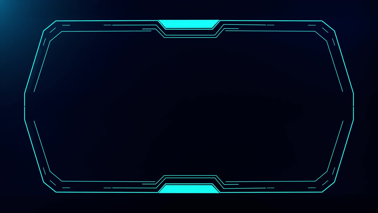 Futuristic cyber frame and technology concept video overlay frame hud element hud viewfinder